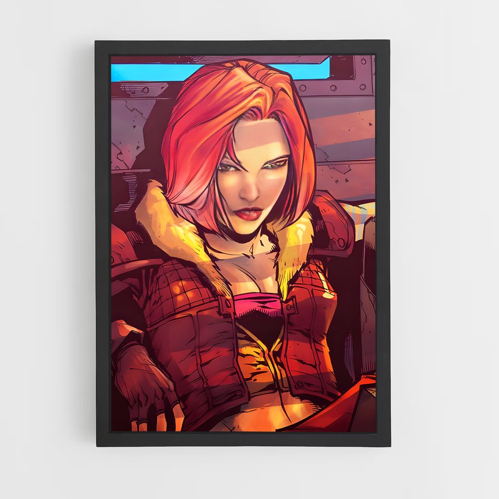 Poster Lilith en Rouge – affiche Borderlands (vue 2)